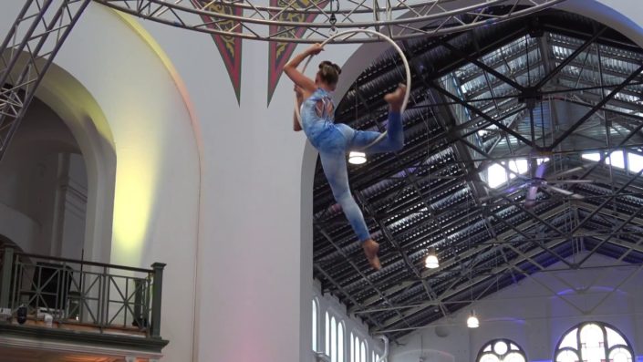 Sailor Circus Academy Student Performer on Lyra