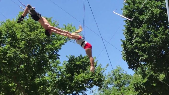 Sailor Circus Flying Trapeze Demonstration at 2017 Smithsonian Folklife Festival
