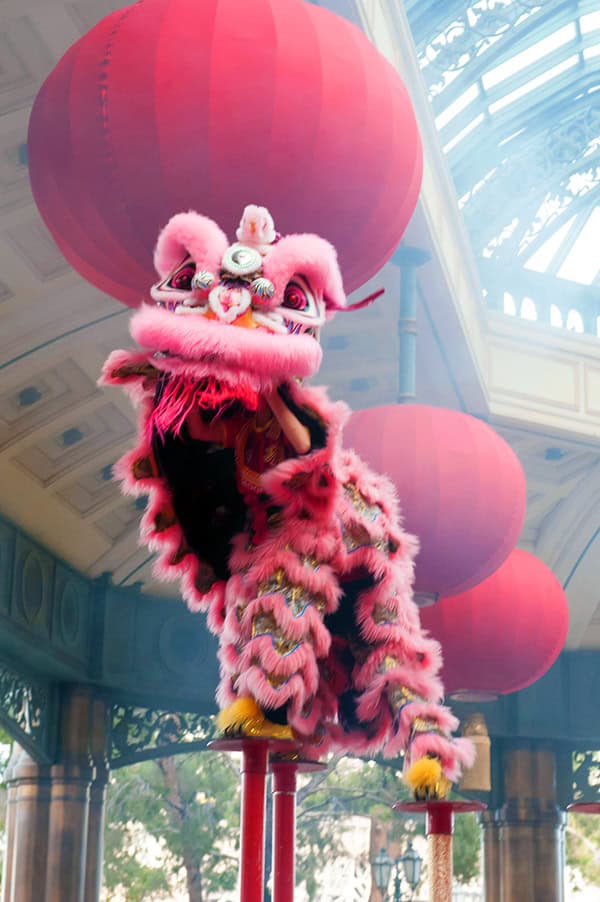 Lion Dance circus performance